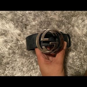 Gucci GG Supreme belt with G buckle